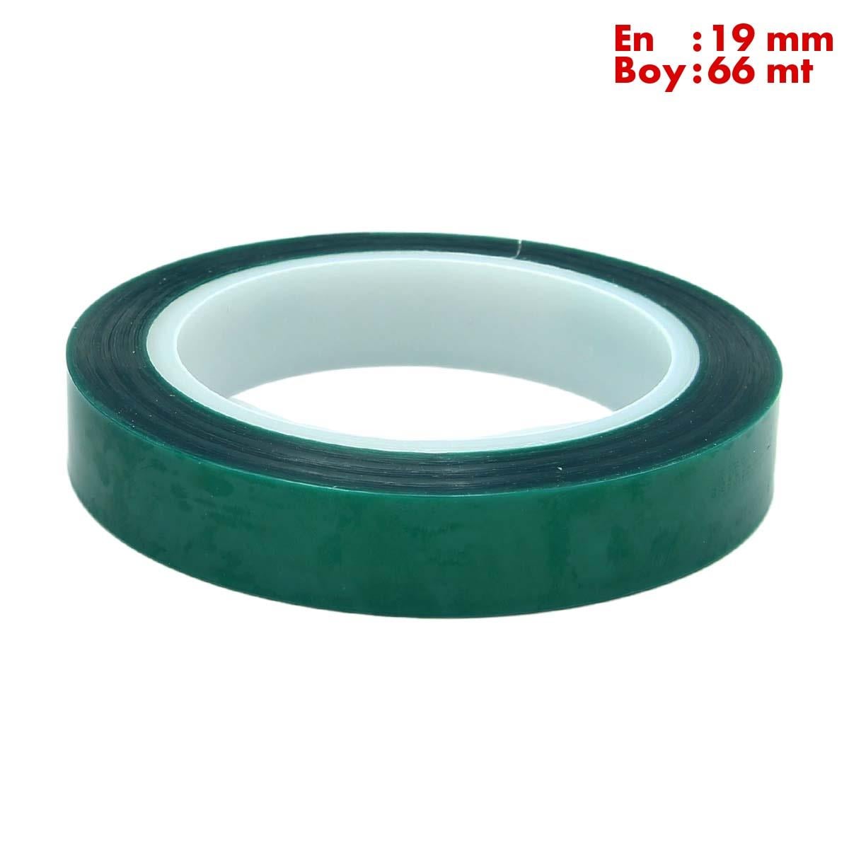 Boss TapeÇift Taraflı BantlarIsıya Dayanıklı Polyester Maskeleme Bandı En:19mm Boy:66mt