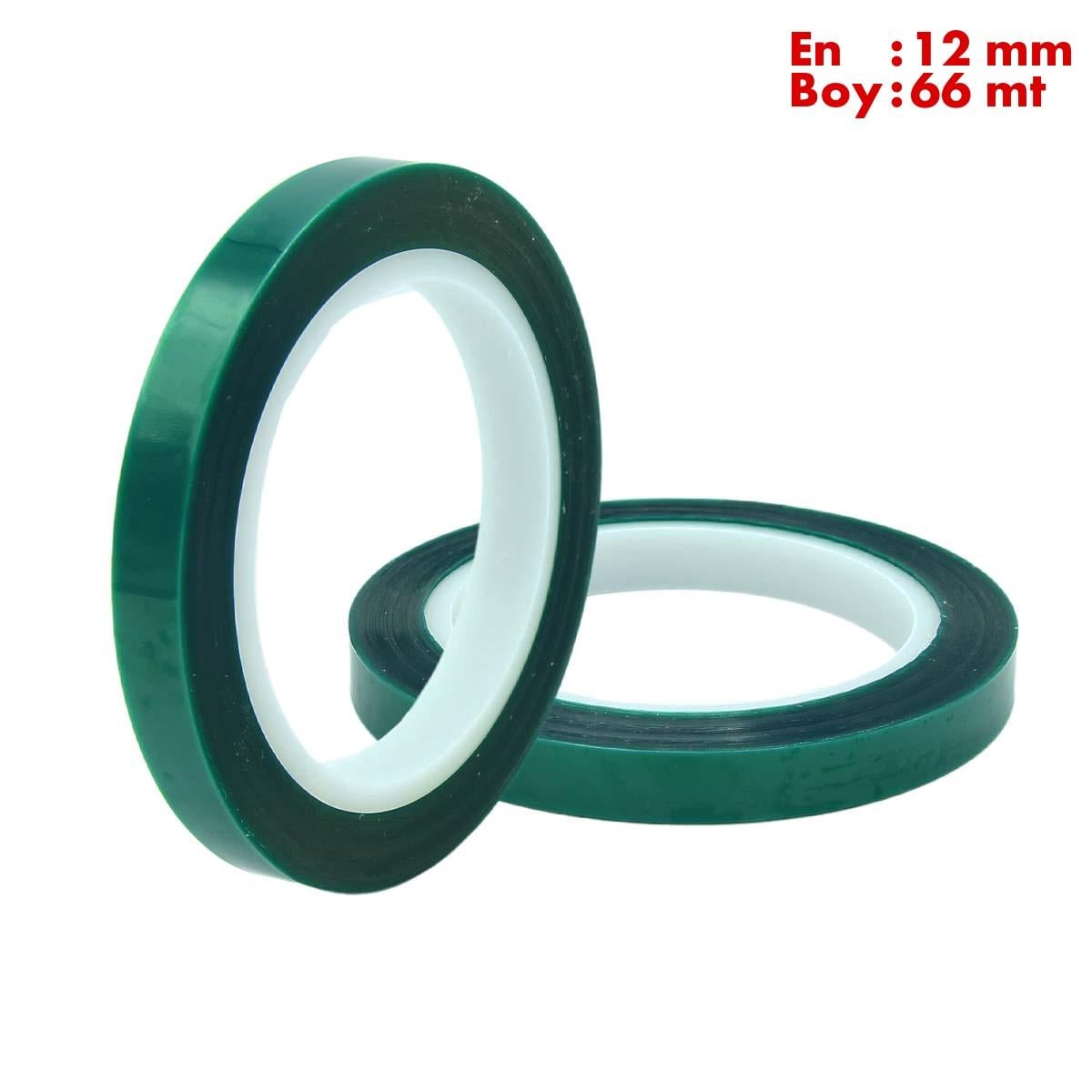 Boss TapeÇift Taraflı BantlarIsıya Dayanıklı Polyester Maskeleme Bandı En:12mm Boy:66mt