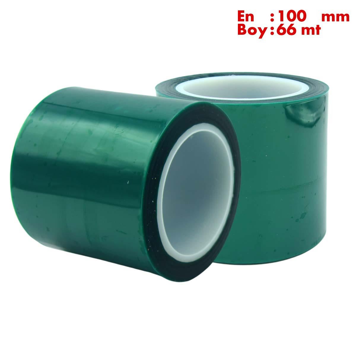 Boss TapeÇift Taraflı BantlarIsıya Dayanıklı Polyester Maskeleme Bandı En:100mm Boy:66mt