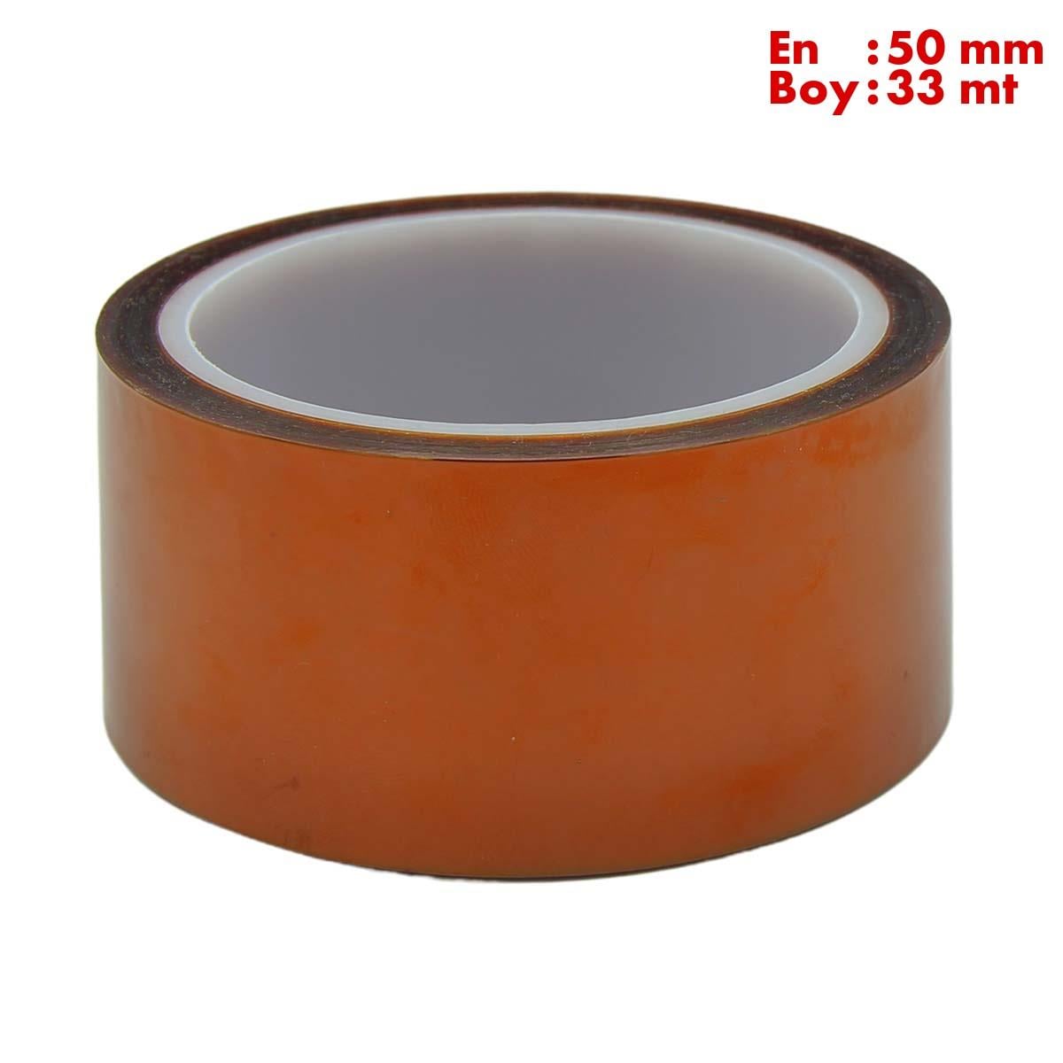Boss TapeMaskeleme BantlarıKapton Bant 260 Dereceye Dayanıklı Bant En:50mm Boy:33mt