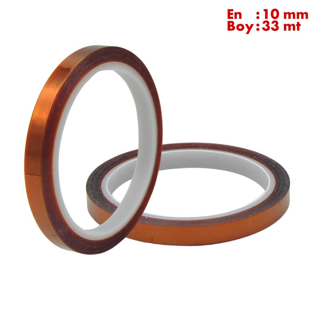 Boss TapeMaskeleme BantlarıKapton Bant 260 Dereceye Dayanıklı Bant En:10mm Boy:33mt