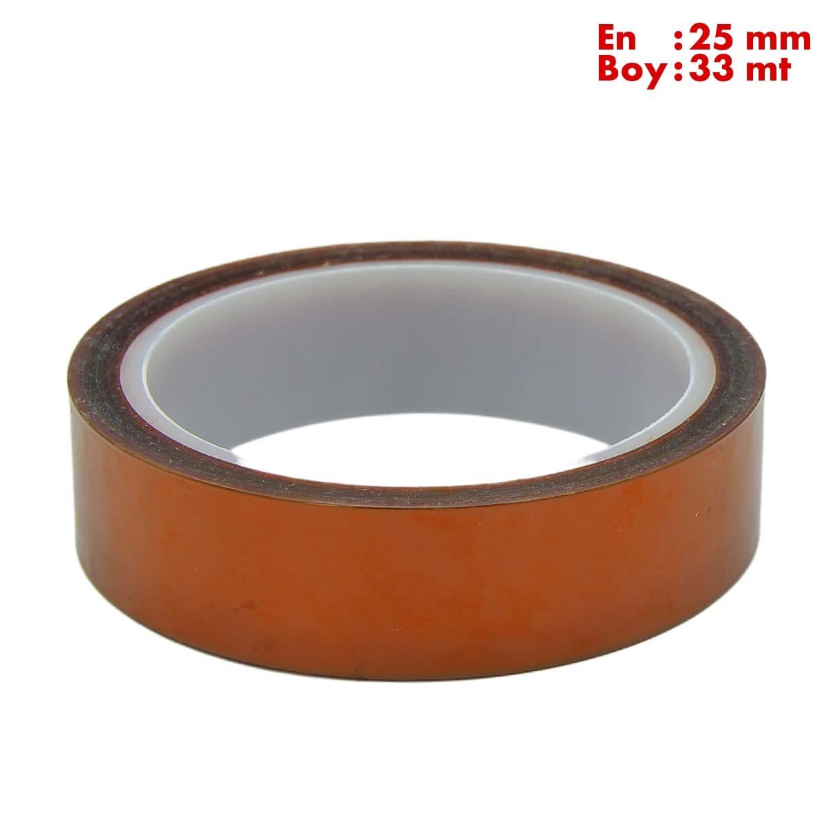 Boss TapeMaskeleme BantlarıKapton Bant 260 Dereceye Dayanıklı Bant En:25mm Boy:33mt