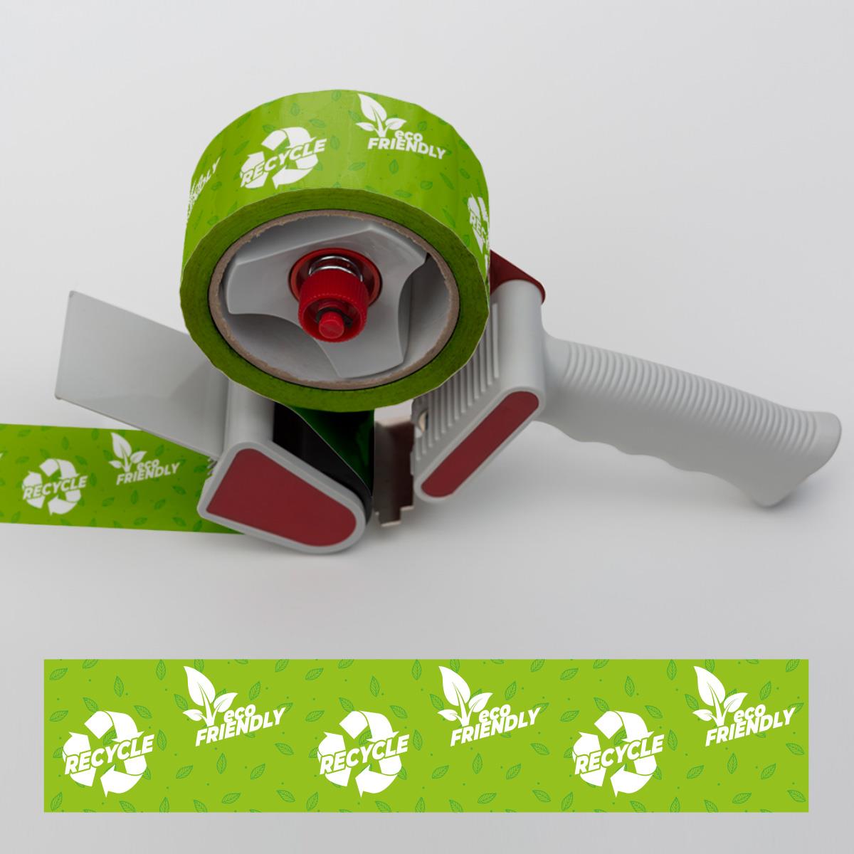 Boss TapeElektrik BantlarıRecycle Geri Dönüştürülebilir Uyarılı Baskılı Koli Bandı En:50mm Boy:66mt