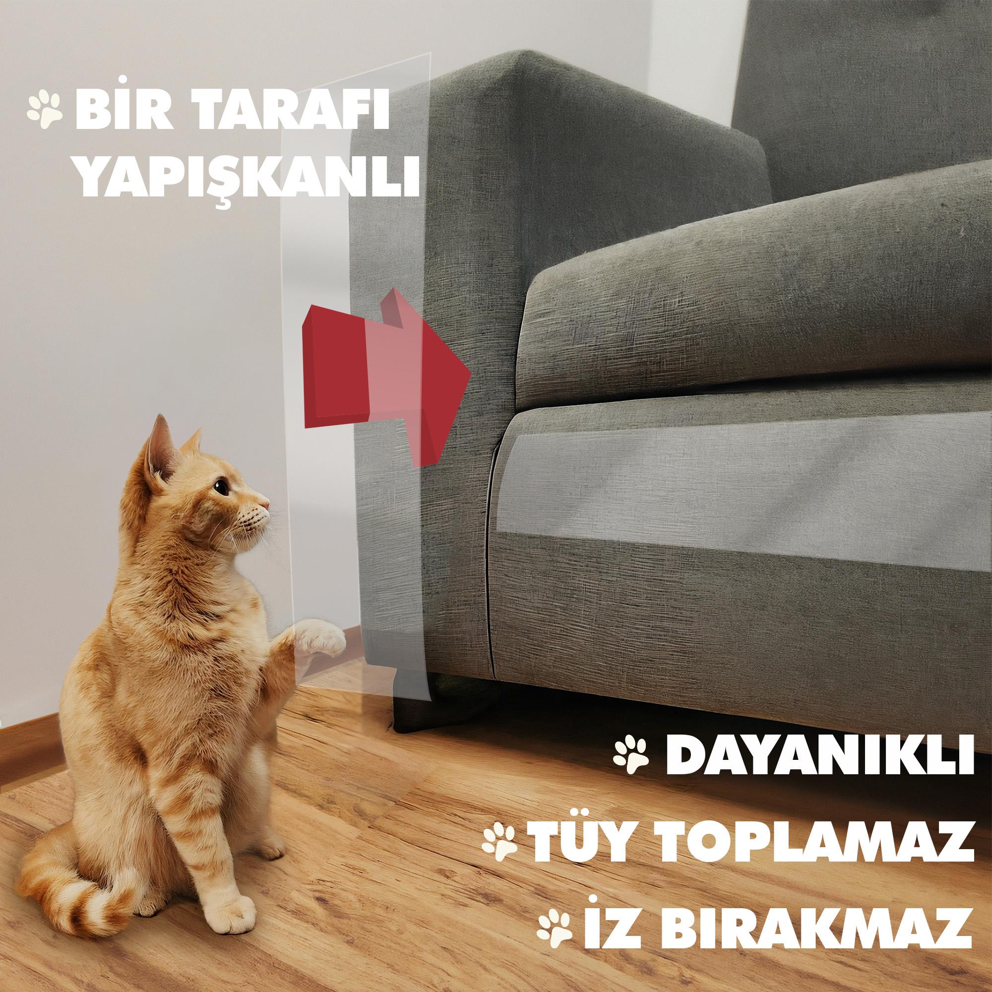 Boss TapePetshopTırmalama Önleyici Mobilya Koruyucu Eğitim Bandı En:10cm Boy:10mt