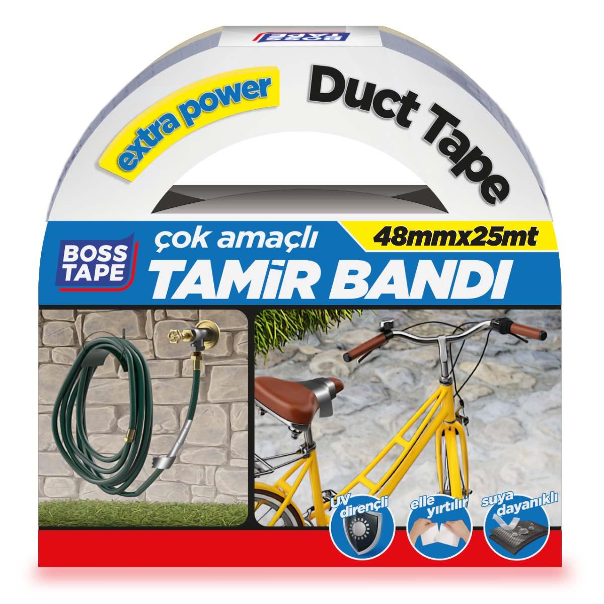 Duct Tape Tamir Bandı Gri 48mmx25mt