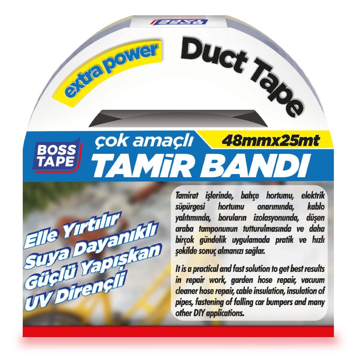 Duct Tape Tamir Bandı Gri 48mmx25mt