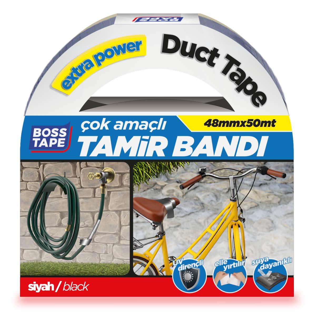 Duct Tape Tamir Bandı -Siyah- 48mmx50mt