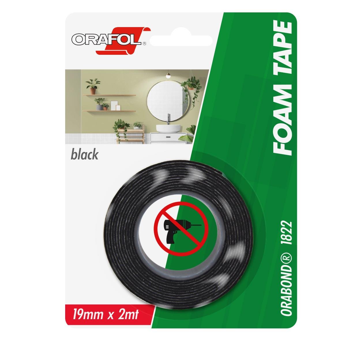 Orafol 1822 Köpük Bant 19mmx2mt Orabond