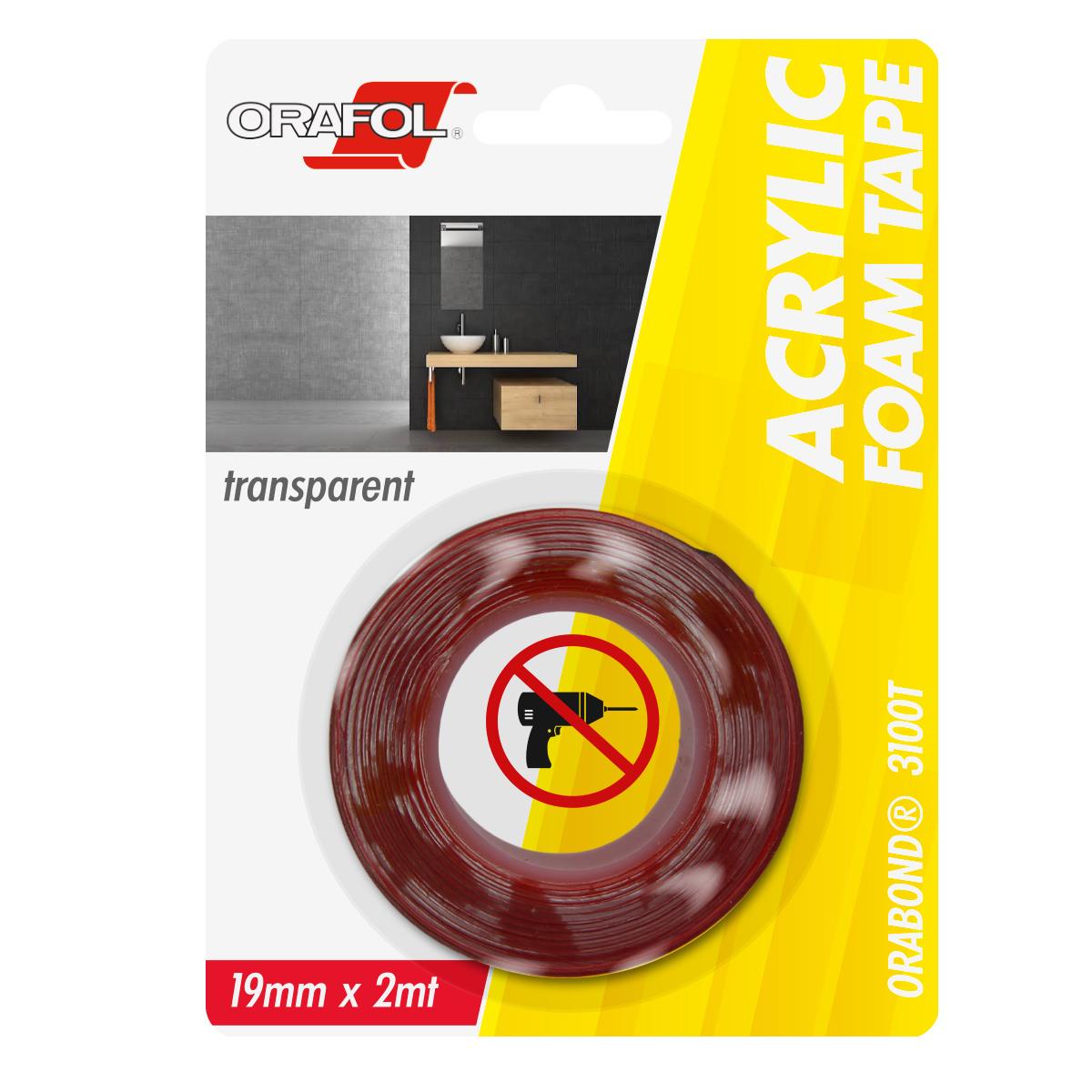 Orafol 3100T Akrilik Köpük Bant 19mmx2mt Orabond