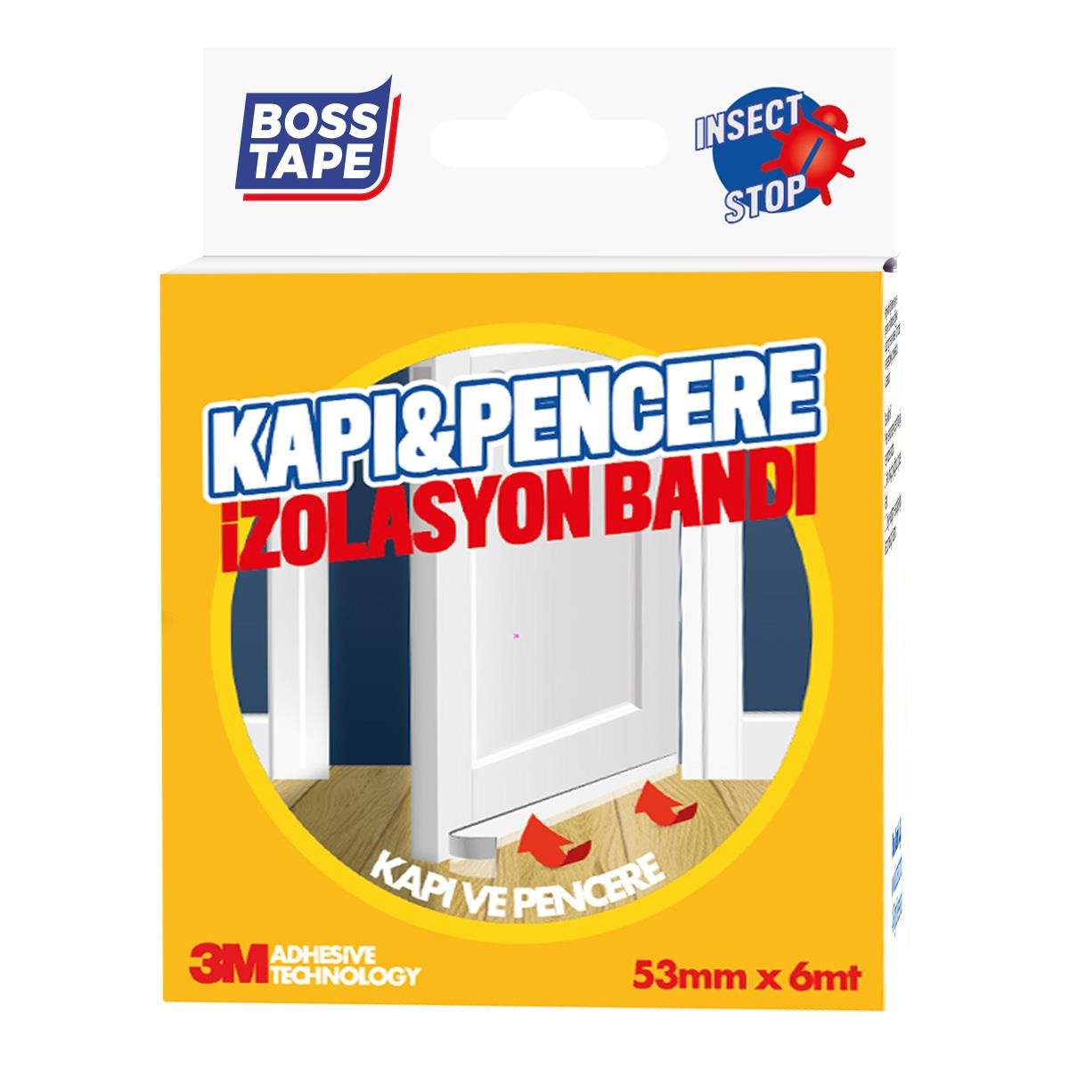 Şeffaf Kapı altı Rüzgar, Böcek, Toz, Soğuk Önleyici 53mmX6mt