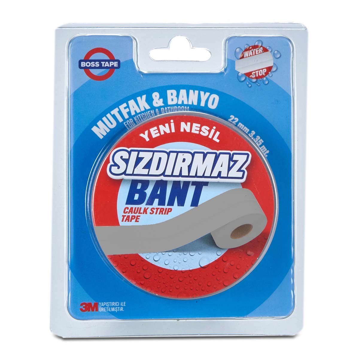 Su Sızdırmaz Mutfak Lavabo Küvet Kenar Bandı-Gri