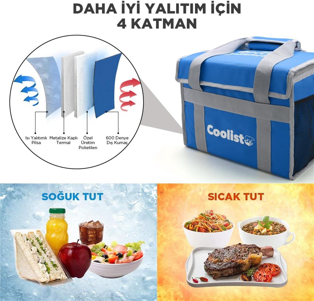 Coolist CL26B 26 Litre Katlanabilir Termos Bez Çanta / Buzluk