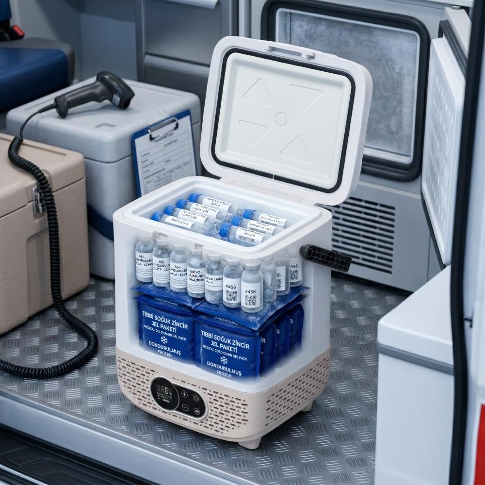 Coolist CLK12C 12/24Volt/ 220Volt 12 Litre Taşınabilir Kompresörlü Oto Buzdolabı