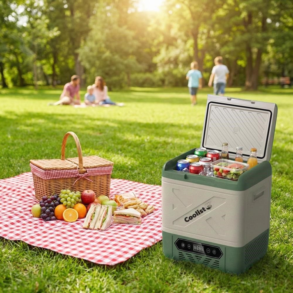 Coolist CLK18W 12/24Volt/ 220Volt 18 Litre Kompresörlü Tekerlekli Outdoor Oto Buzdolabı