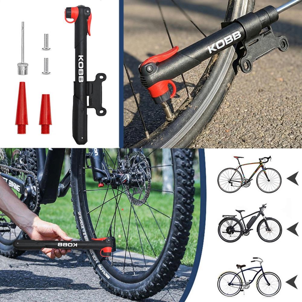 KOBB KB21 87 PSI Bisiklet Lastik Şişirme Taşınabilir Mini El Pompası + Bisiklet Montaj Aparatı