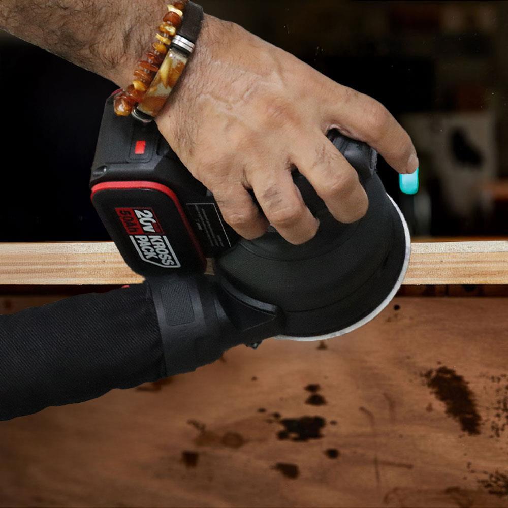 Kress KUD20.9 20Volt 125mm Kömürsüz Profesyonel Devir Ayarlı Eksantrik Zımpara (Akü Dahil Değildir)
