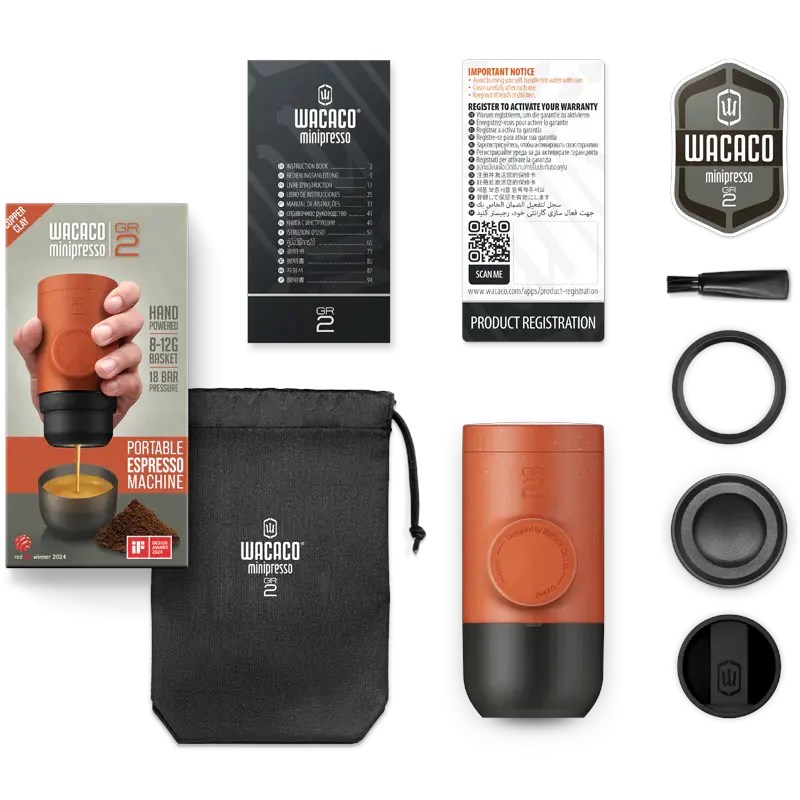 Wacaco Minipresso GR2  Bakır - Taşınabilir Espresso Makinesi