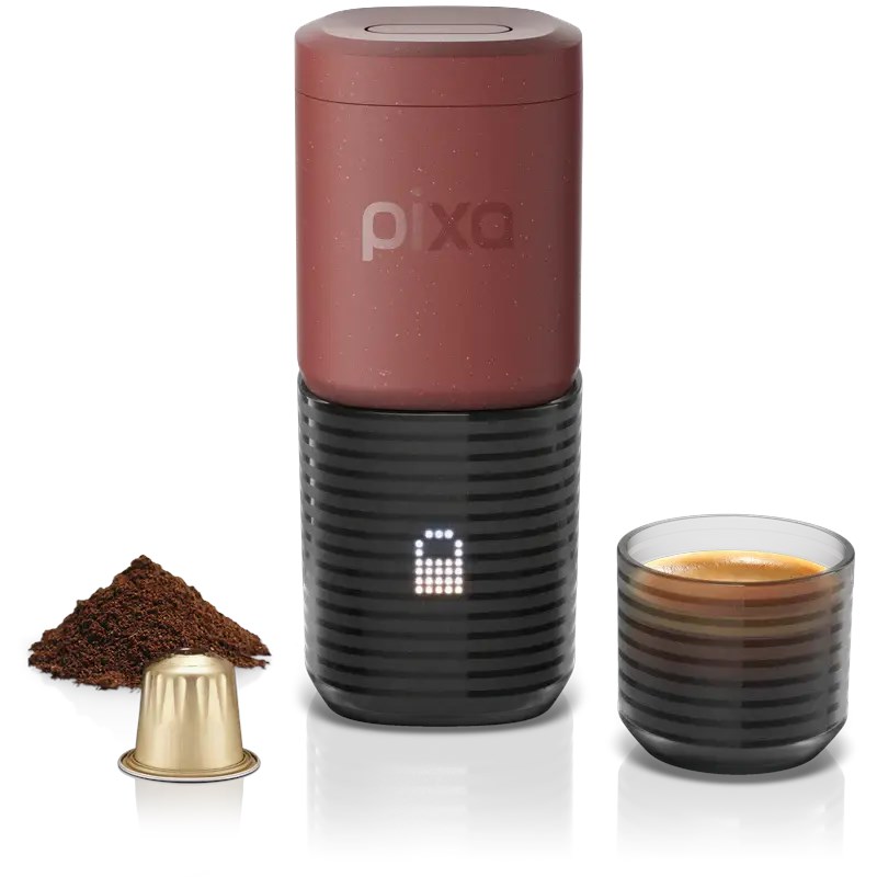 Wacaco Pixapresso Kırmızı- Şarj Edilebilir Pilli Taşınabilir Espresso Makinesi