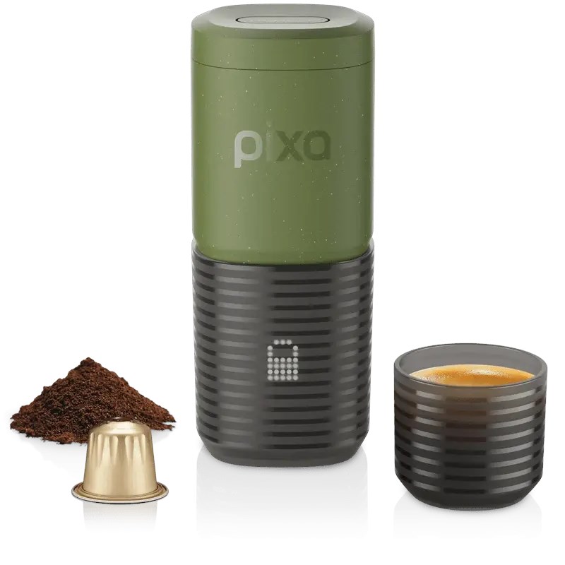Wacaco Pixapresso YEŞİL- Şarj Edilebilir Pilli Taşınabilir Espresso Makinesi