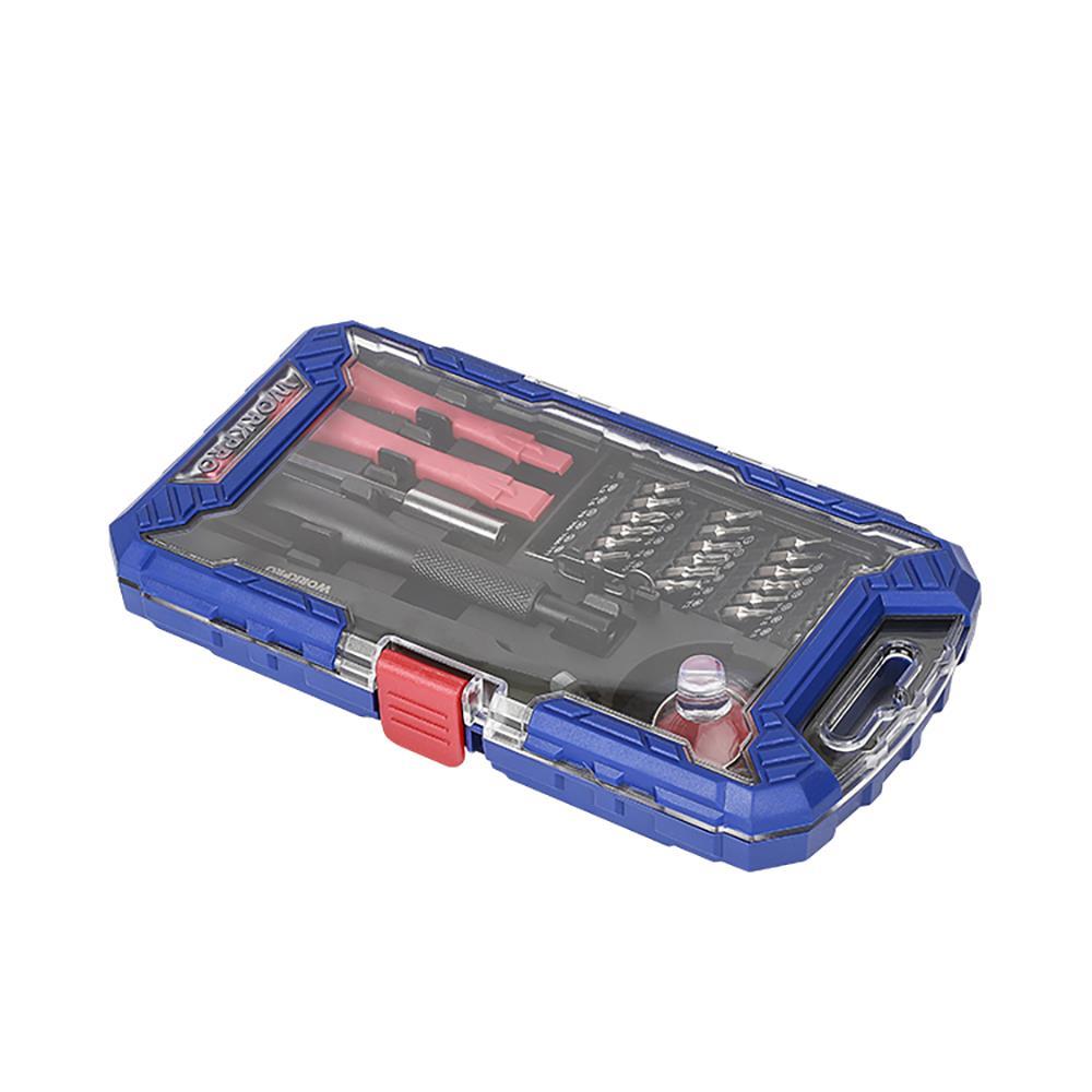 WORKPRO WP200541 32 Parça CR-V Hassas Elektronikçi/Telefoncu Profesyonel Onarım Seti