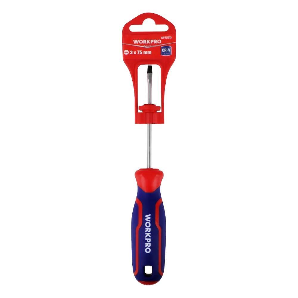 WORKPRO WP221013 3x75mm CR-V Profesyonel Düz Tornavida