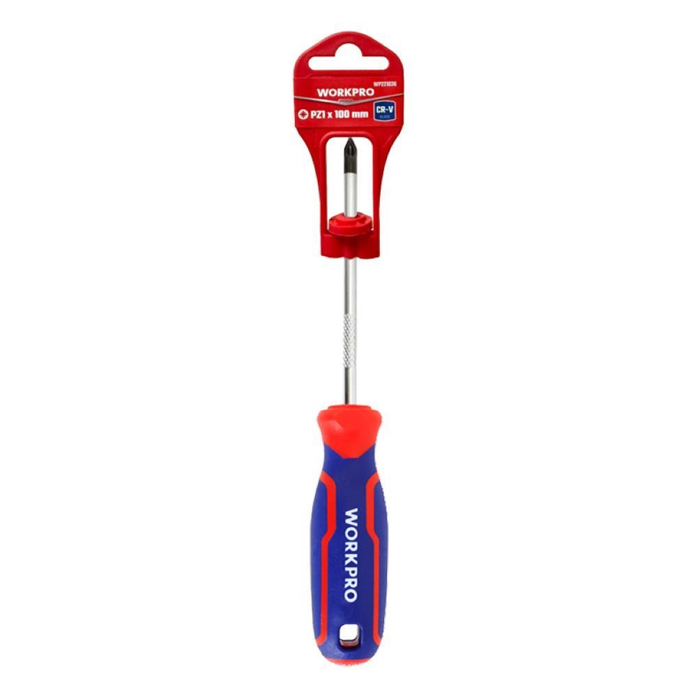 WORKPRO WP221036 PZ1x100mm CR-V Manyetik Profesyonel Yıldız Tornavida