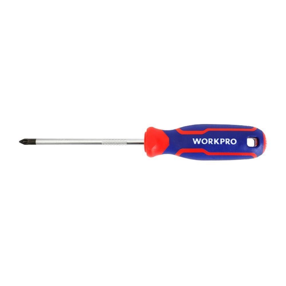 WORKPRO WP221037 PZ2x100mm CR-V Manyetik Profesyonel Yıldız Tornavida