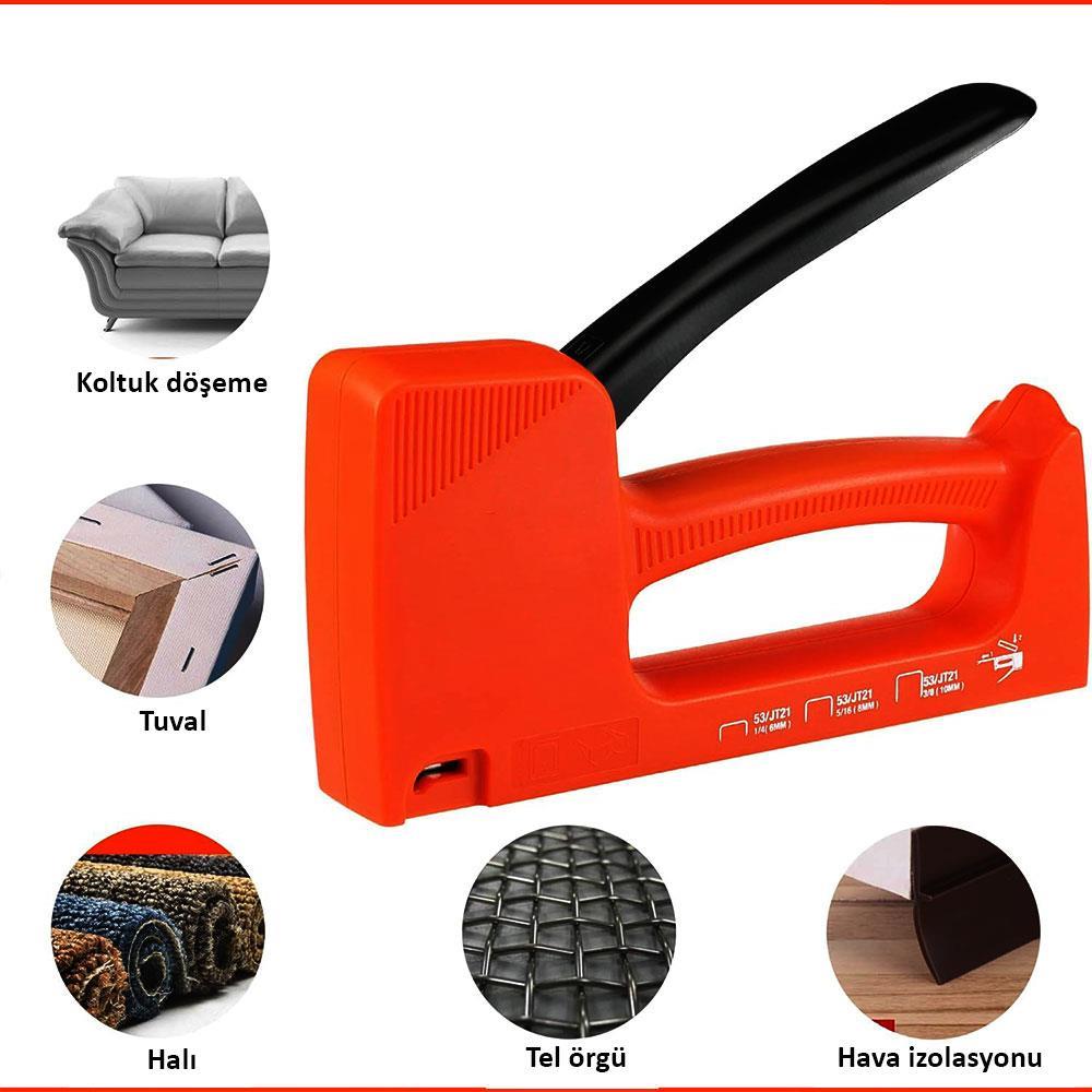 WORKPRO WP223001 6-10MM Mekanik Zımba Tabancası + 800 Adet Zımba  