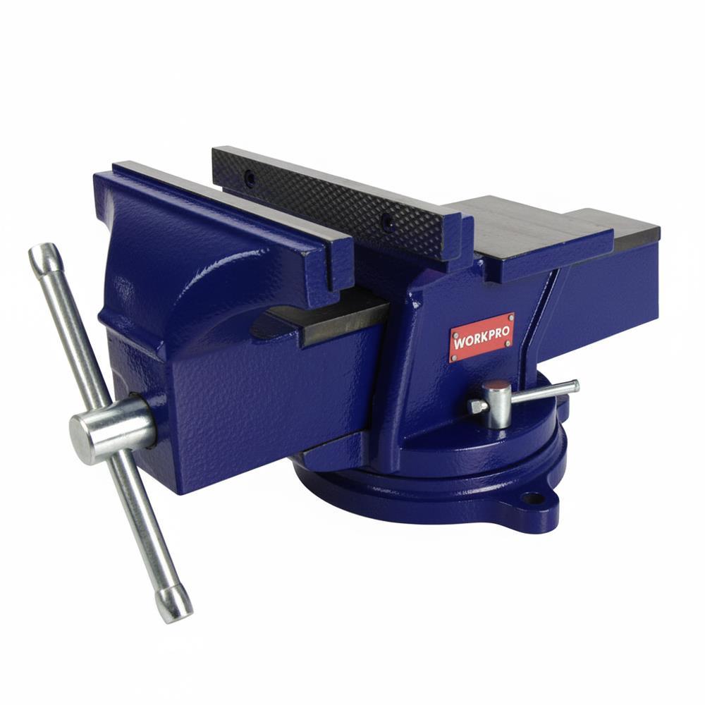WORKPRO WP233005 100mm 360° Döner Tabanlı Örslü Profesyonel Tezgâh Mengene
