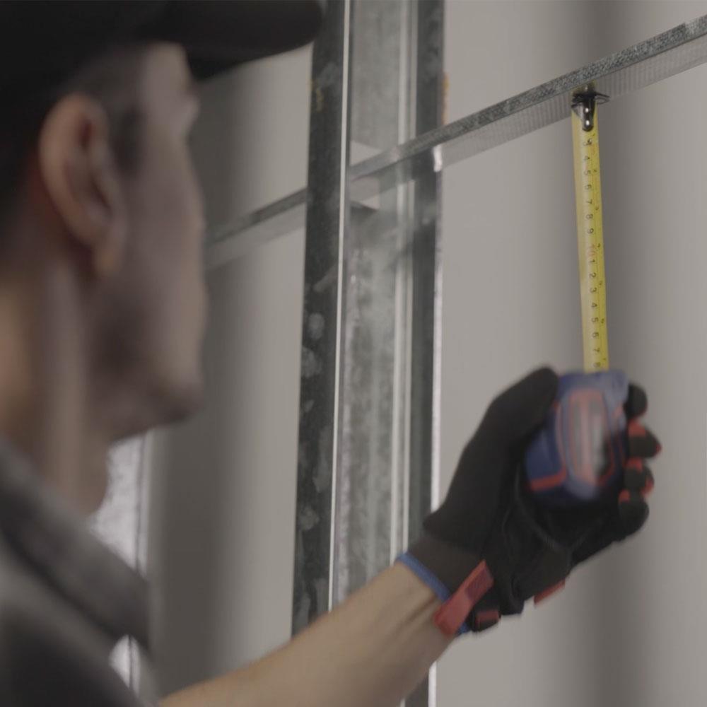 WORKPRO WP261040 3Mx16mm Naylon Kaplama Sarı Çift Taraflı Manyetik Çelik Şerit Metre 