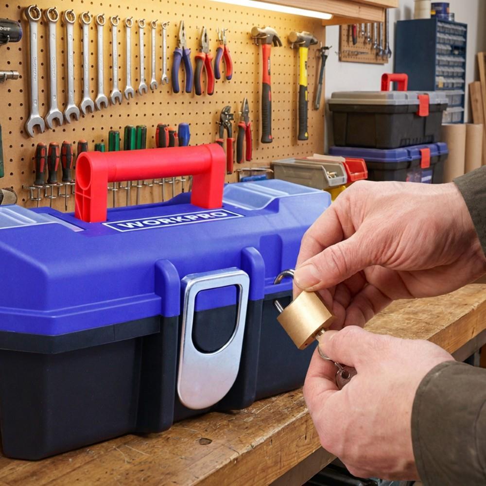 WORKPRO WP283021 13’’ Metal Kilitli Plastik Takım Çantası