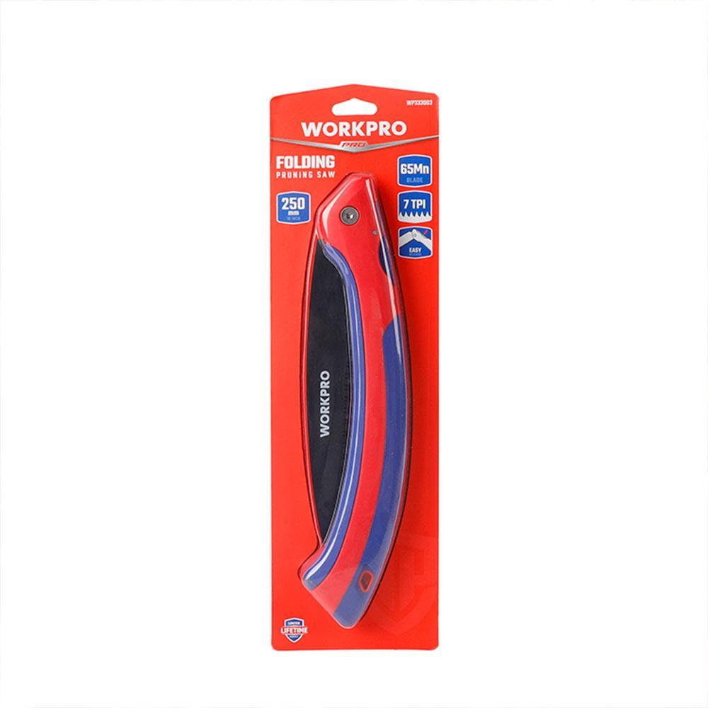 WORKPRO WP333003 250mm Katlanabilir Profesyonel Ağaç Budama Testeresi