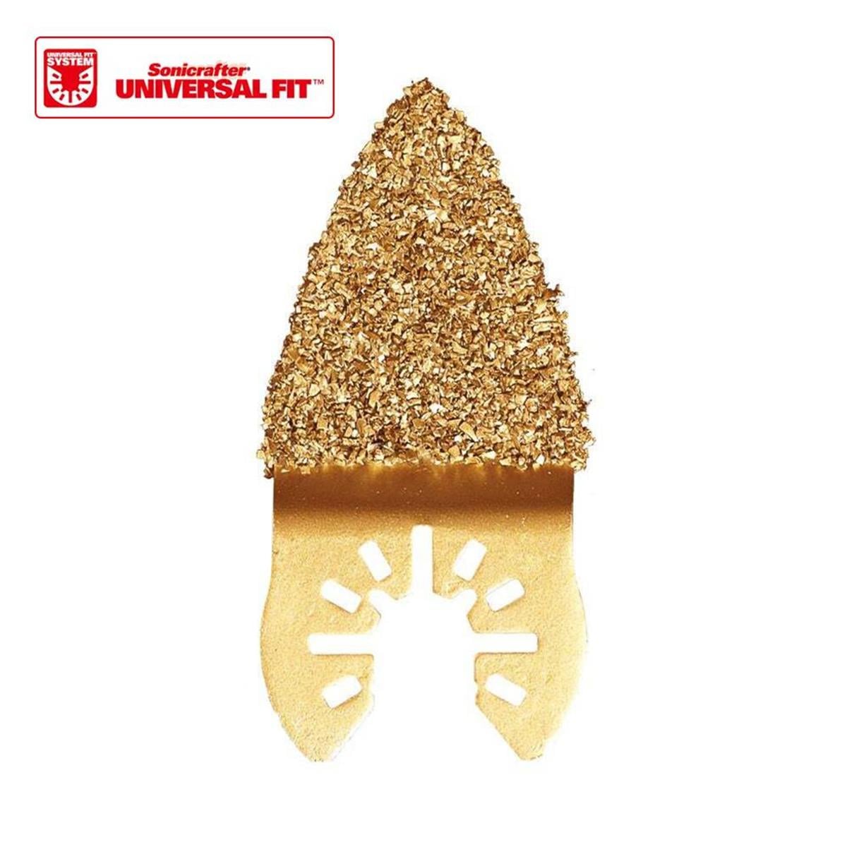 WORX WA4967 Çok Amaçlı Raspalama Makinası İçin 33x33mm Karbür Kaplama Harç, Boya, Yapıştırıcı Universal Parmak Zımpara Başlığı 