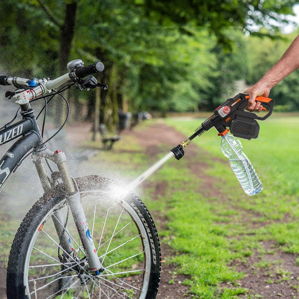 WORX WG633E 20Volt 4.0Ah. Li-ion 56Bar Kömürsüz Basınçlı Yıkama Tabancası + 2 Parça Yıkama Seti 