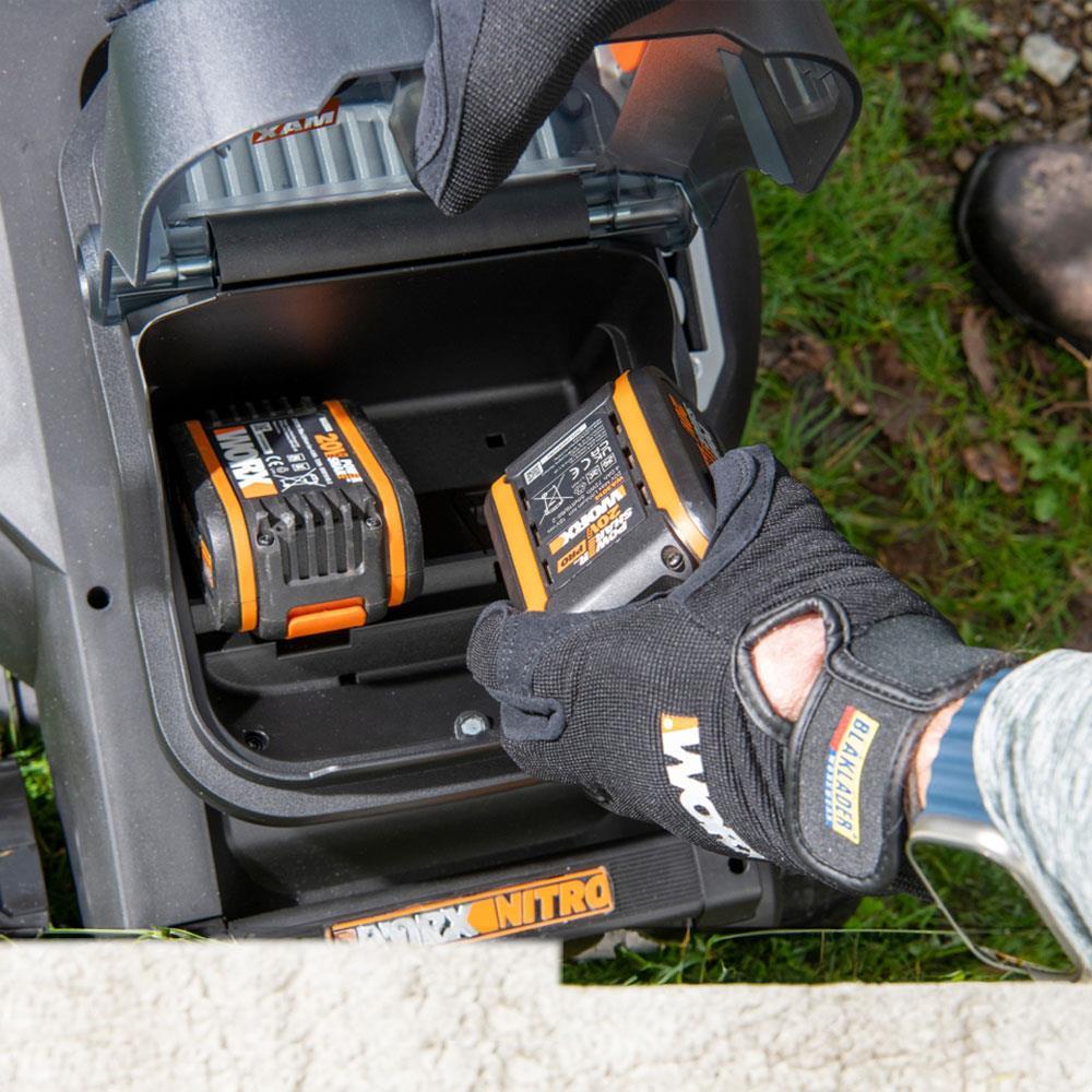 WORX WG737E 40Volt 4.0Ah. Li-ion 37CM Profesyonel Kömürsüz Şarjlı Çim Biçme 