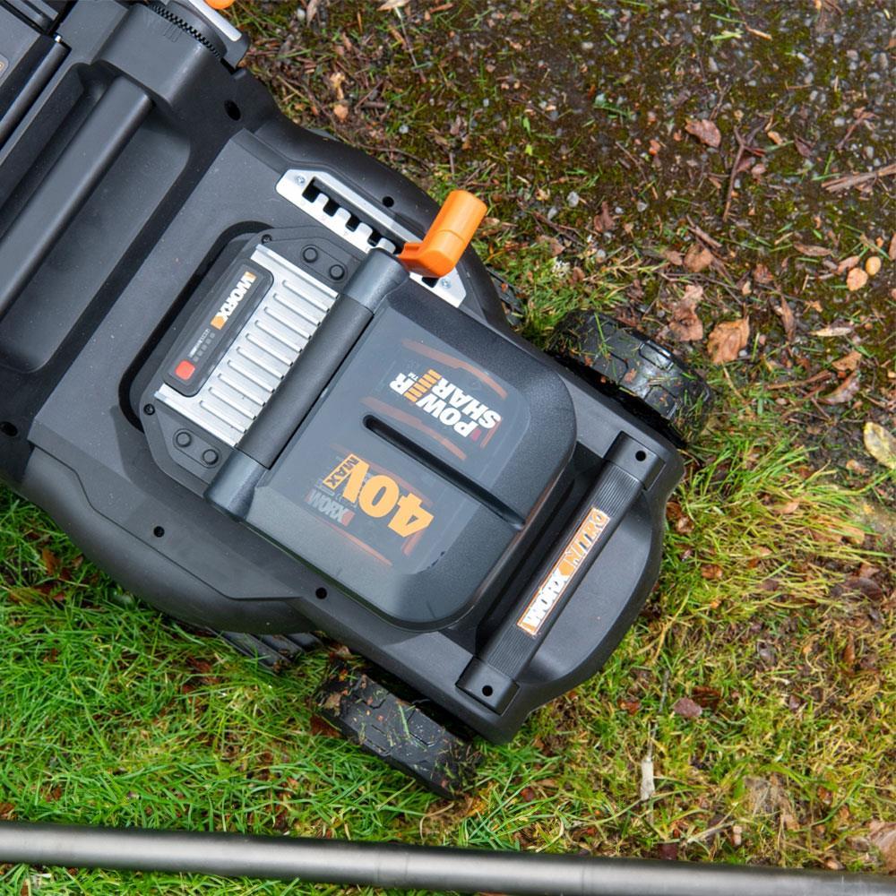 WORX WG737E 40Volt 4.0Ah. Li-ion 37CM Profesyonel Kömürsüz Şarjlı Çim Biçme 