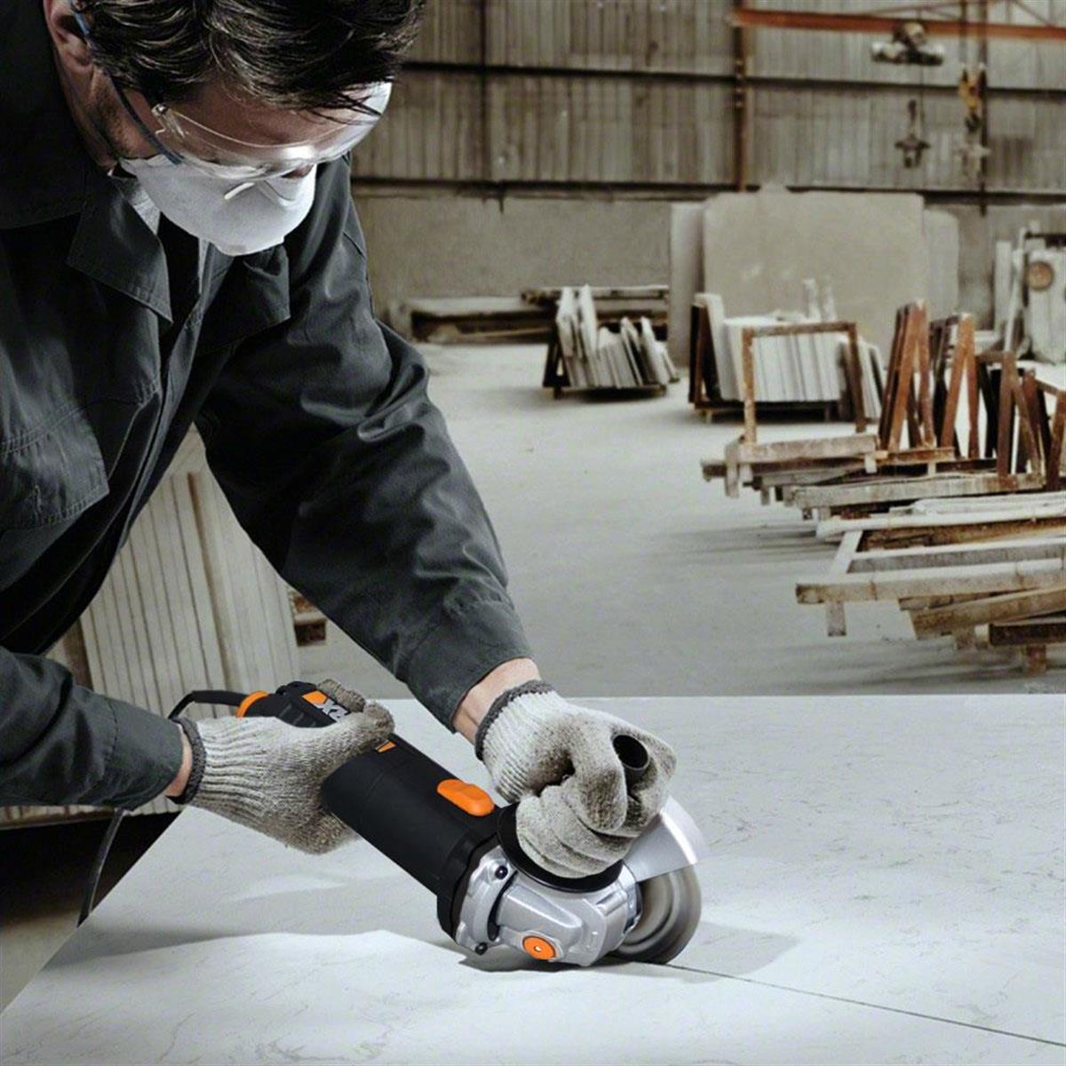 WORX WX718 900Watt 125mm Profesyonel Avuç Taşlama 