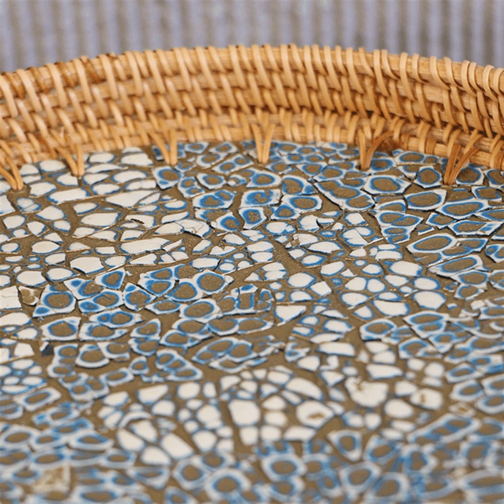 Admiral Sedefli Rattan Tepsi