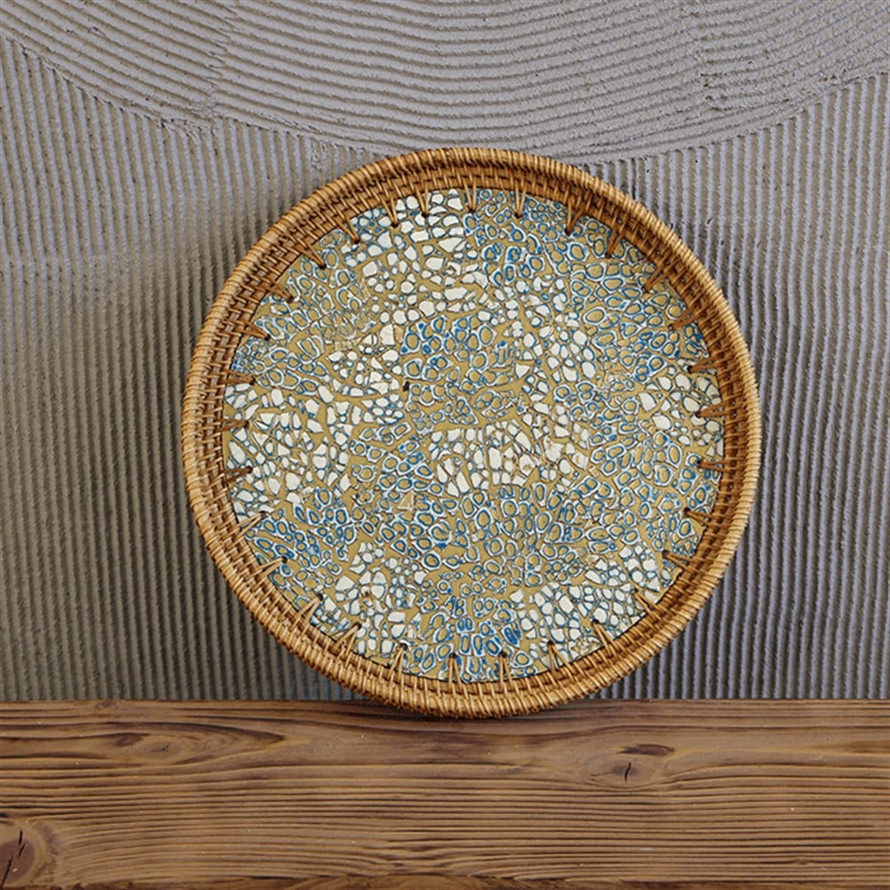 Admiral Sedefli Rattan Tepsi