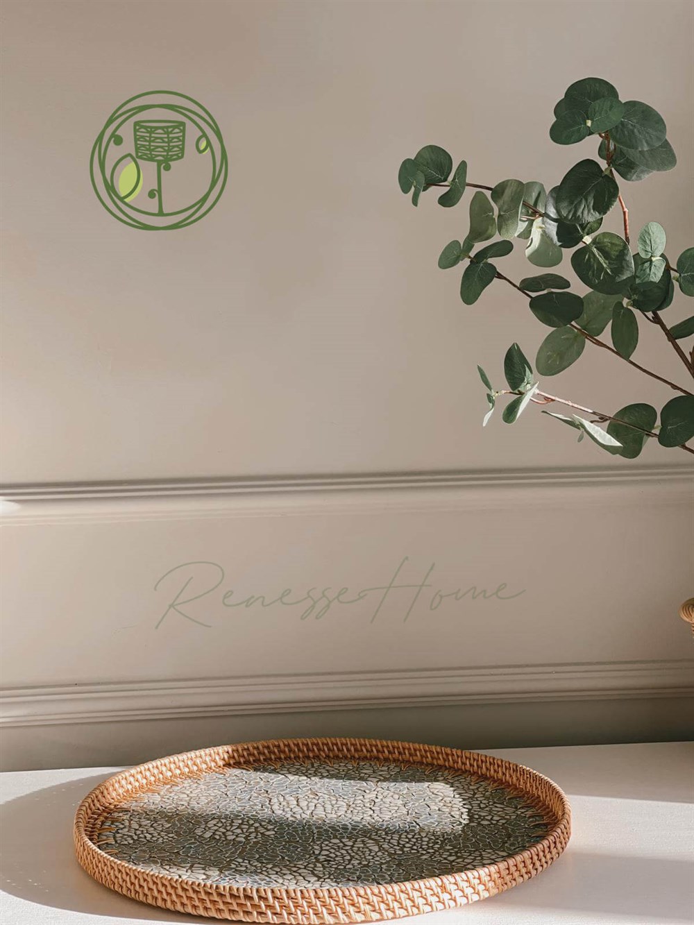 Admiral Sedefli Rattan Tepsi