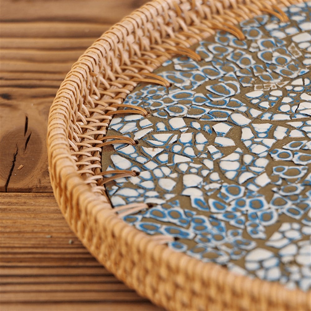 Admiral Sedefli Rattan Tepsi