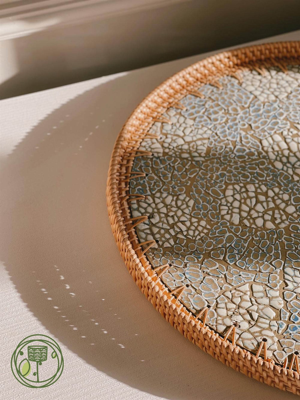 Admiral Sedefli Rattan Tepsi