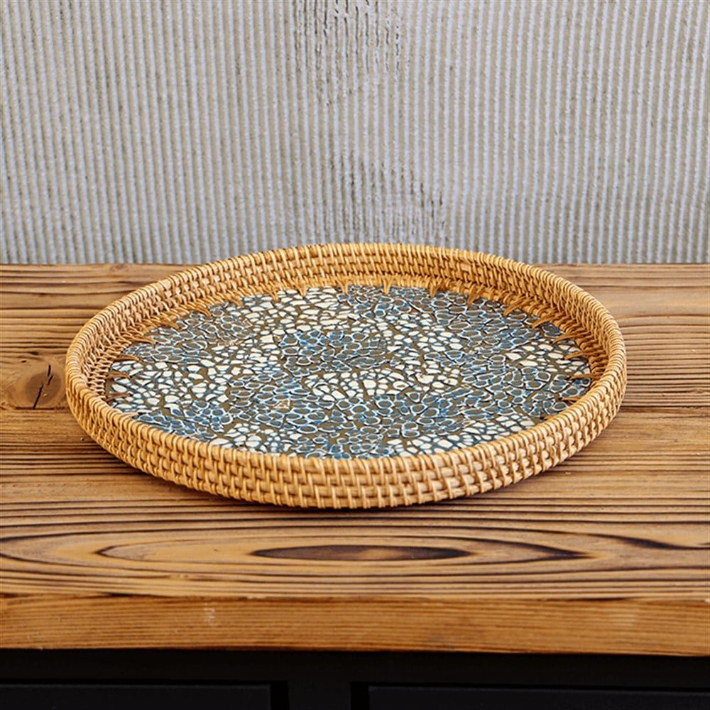 Admiral Sedefli Rattan Tepsi