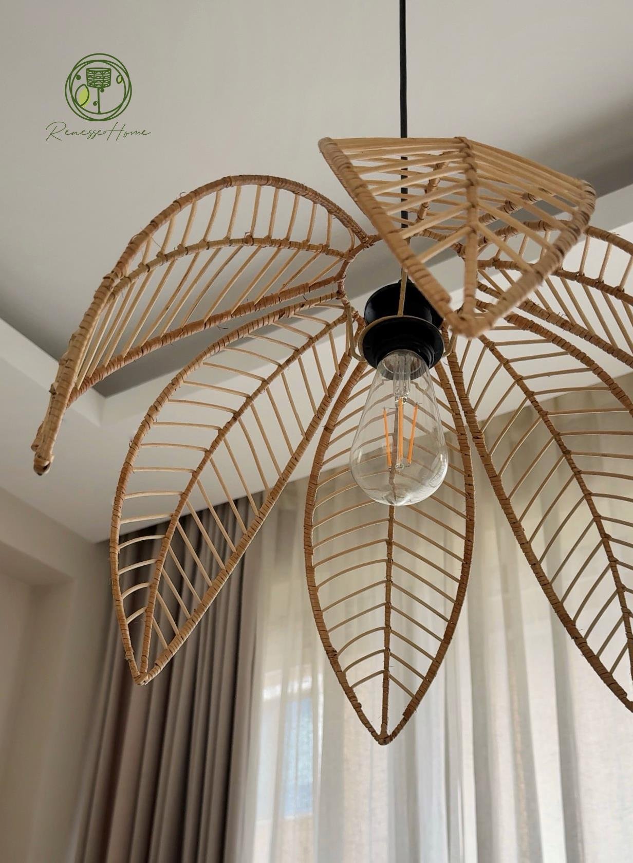 Agadir El Yapımı Rattan Sarkıt & Avize