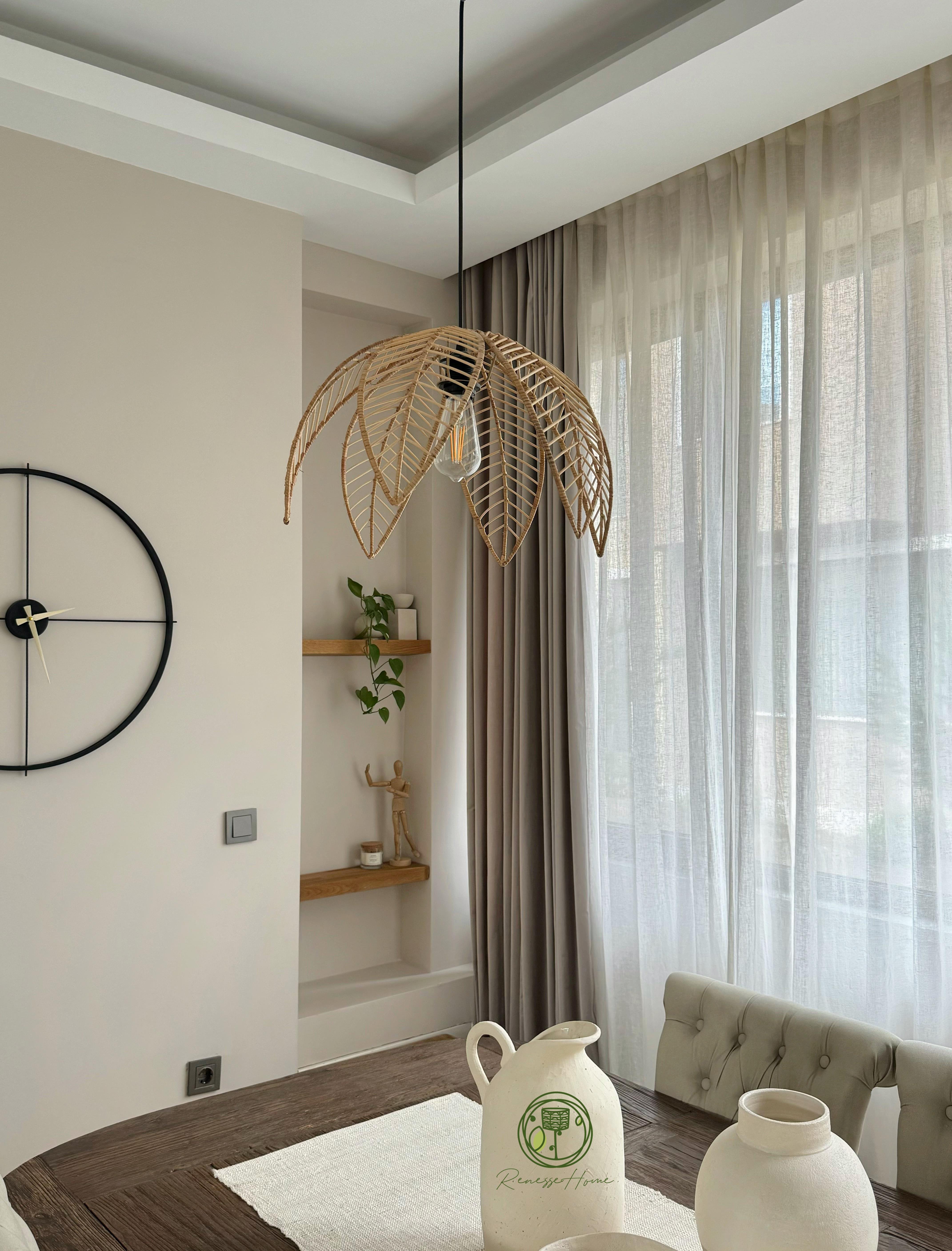 Agadir El Yapımı Rattan Sarkıt & Avize