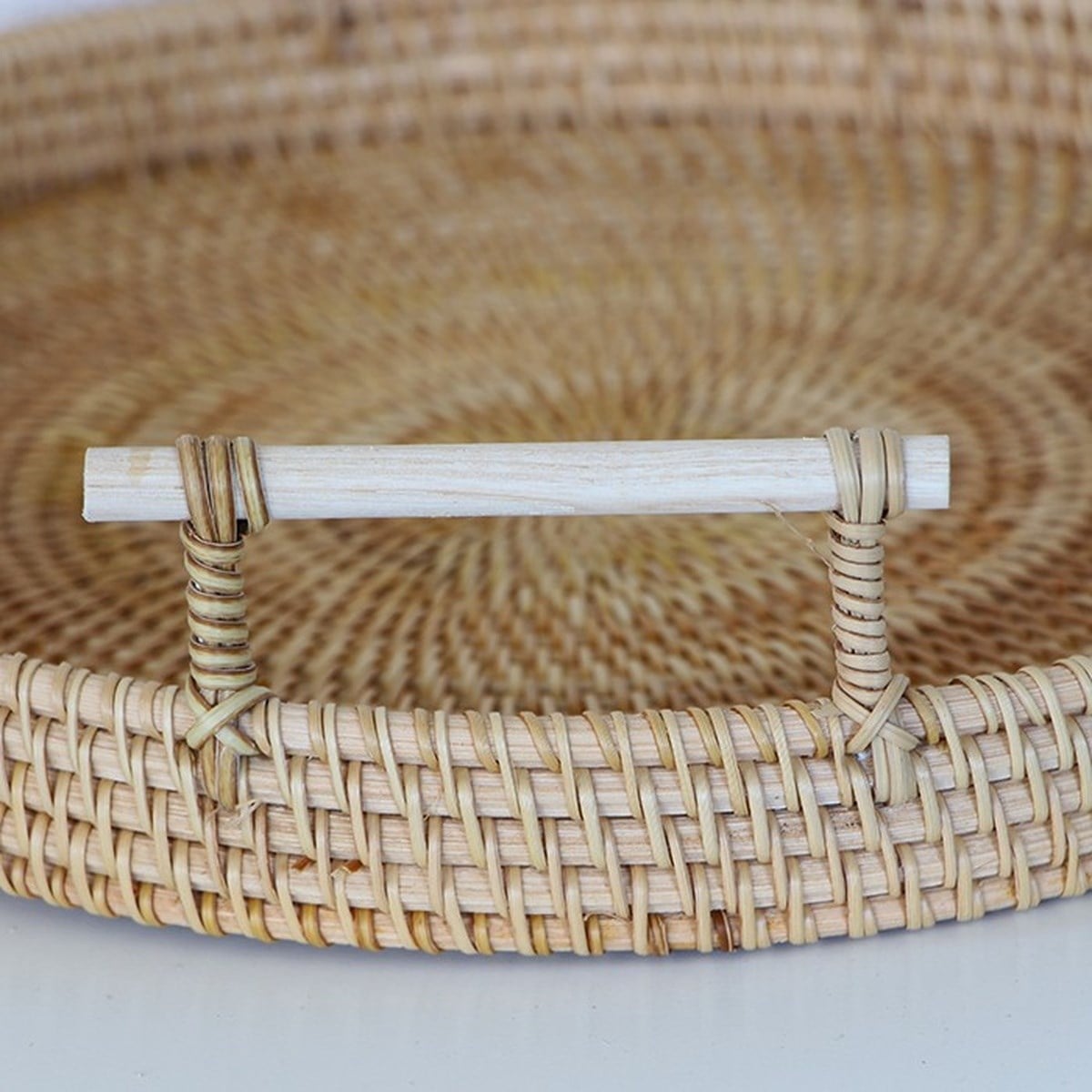 Akra El Yapımı Rattan Tepsi