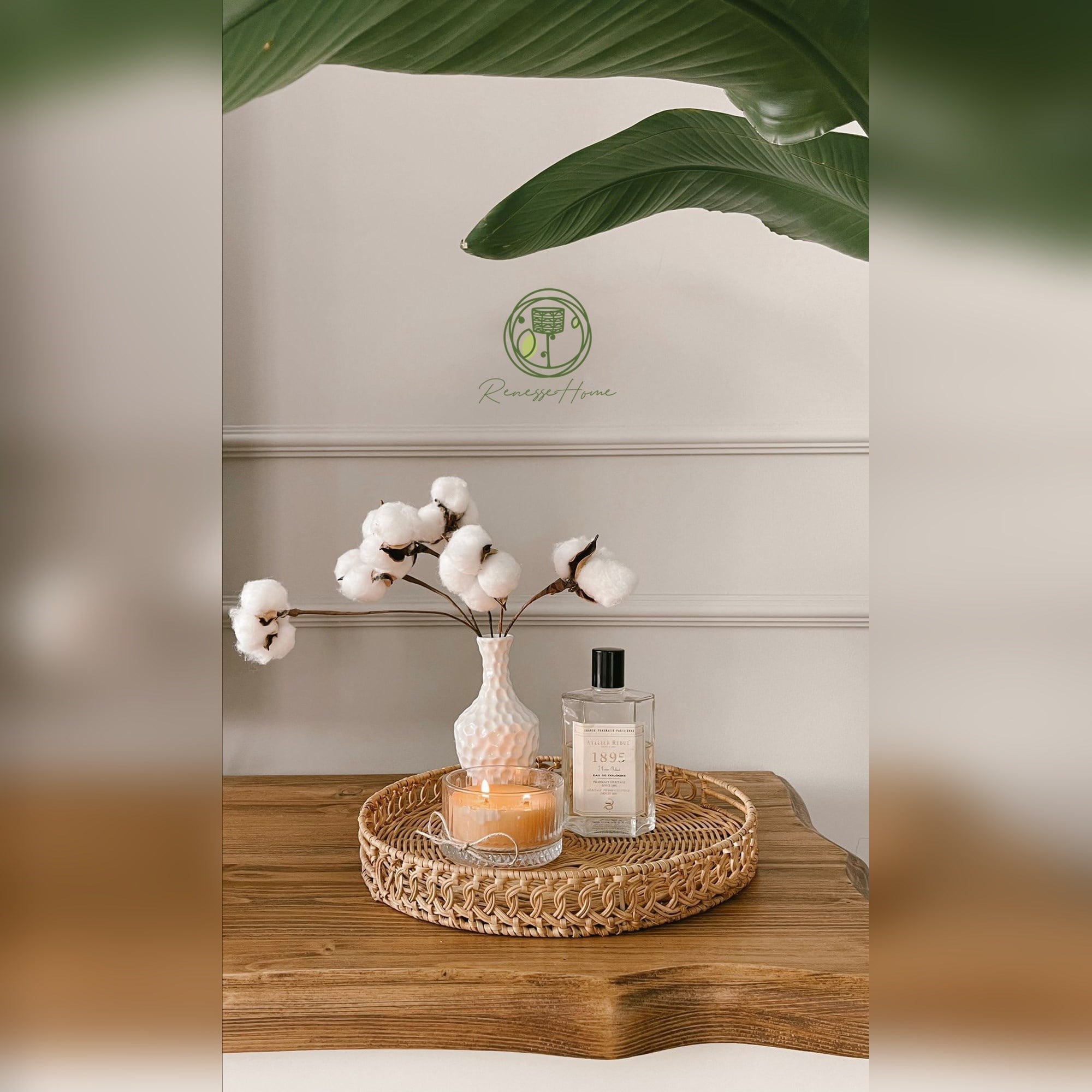 Asel El Yapımı Rattan Servis Tepsisi – Doğal Rattan Dekoratif Sunum ve Organizer Tepsi