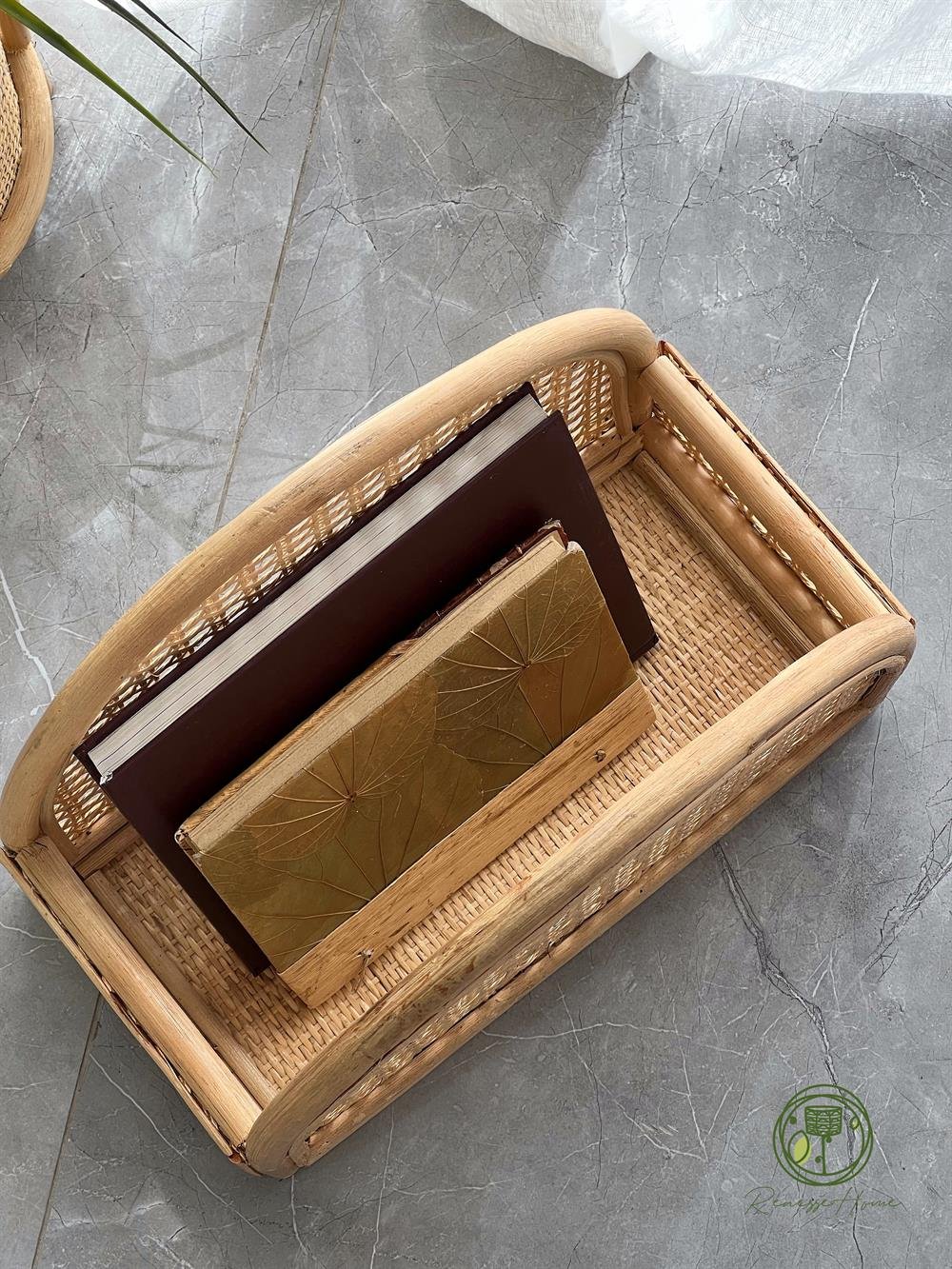 Cibuti El Yapımı Hazeranlı Rattan Gazetelik & Dergilik 