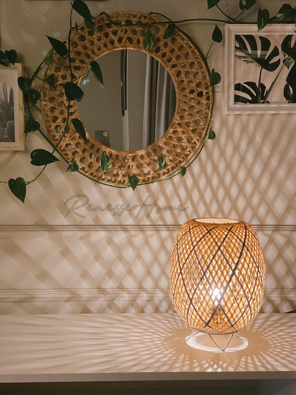 Selva Bambu Masa Lambası