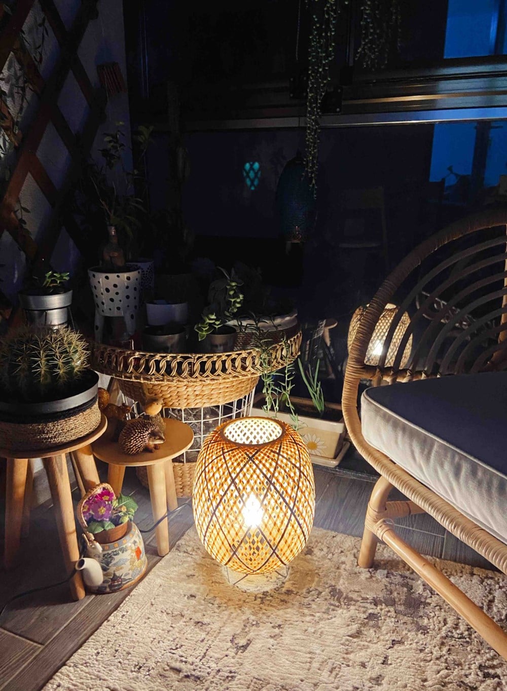 Selva Bambu Masa Lambası